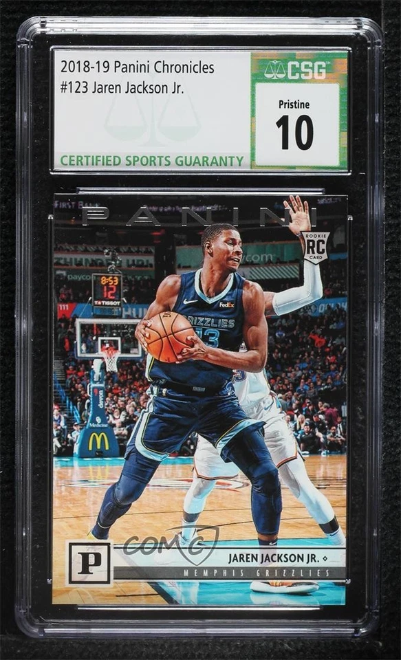 2018-19 Chronicles Panini Jaren Jackson Jr #123 CSG 10 Pristine Rookie RC - Image 1 of 2