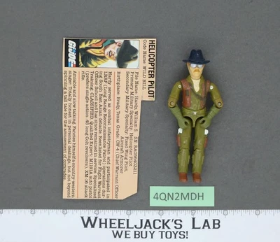 Wild Bill V1 100% Completo G.I. Figura de acción Hasbro Joe 1983 vintage Foto 1 de 2