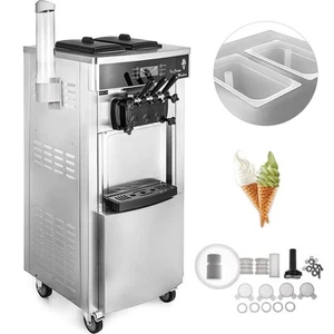 Speiseeisbereiter Kommerzielle Softeismaschine Eismaschine Eiscreme - Bild 1 von 12