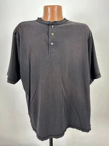 Camisa Henley Vintage Años 90 Hombres XL Desteñida Envejecida Minimal Grunge Algodón Puritano - Imagen 1 de 17