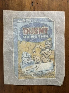 1974 TOPPS Wacky Packages Duznt Do Nuthin T-Shirt Iron-On - Picture 1 of 10