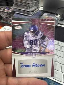 2025 SAGE Jereme Robinson #A-JR Autograph Football - Bild 1 von 2