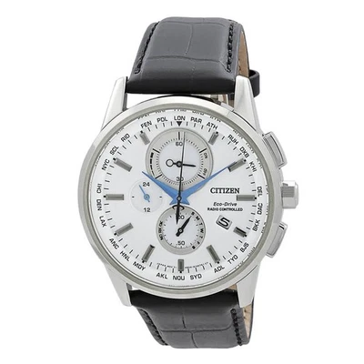 Reloj Citizen Eco-Drive cronógrafo esfera blanca para hombre AT8110-11A Foto 1 de 3