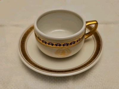 Taza de té Baltimore & Ohio Railroad Capitol oro Warwick China Demi-Tasse  Foto 1 de 4