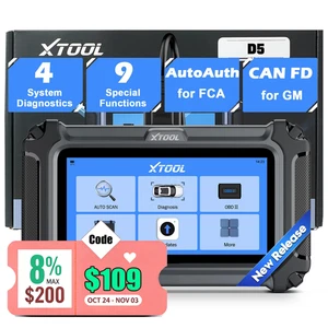 2025 XTOOL D5 OBD2 Scanner Auto Code Reader Diagnostic Tool TCM ABS SRS Engine  - Bild 1 von 15