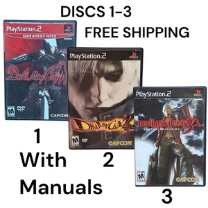 Devil May Cry 3 Set Lot 1-3 PS2 PlayStation2 Action Battle Game Capcom - Picture 1 of 10