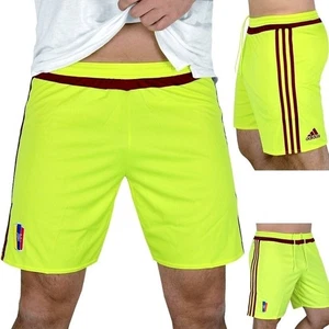 Adidas Bambini Sport Breve Training Pantaloni Calcio Fva Venezuela Neon Giallo - Picture 1 of 6