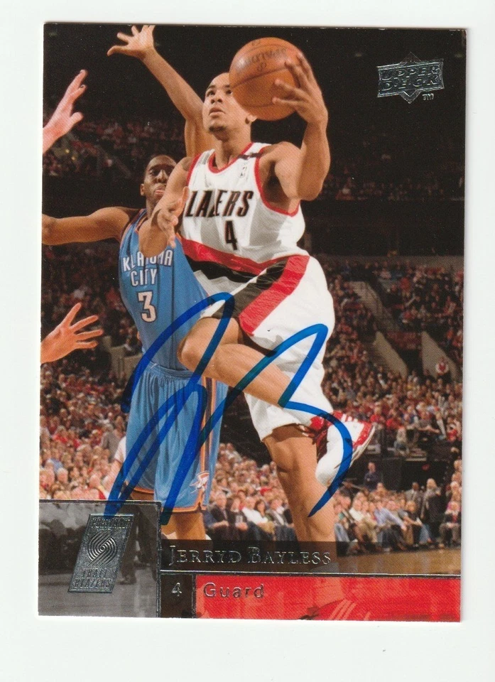 Jerryd Bayless Signed 2009-10 Upper Deck Card #161 Auto Blazers Autograph COA - Image 1 of 1