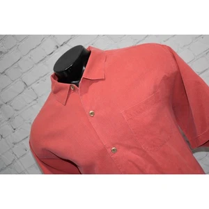 Tommy Bahama Hawaiian SILK Shirt Mens Size 2XL Coconut Buttons Pink - Picture 1 of 6
