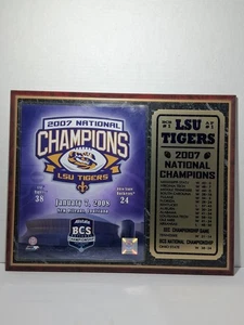 LSU Sports Memorabilia 2007 BCS National Champions Plakette @ Superdome - Bild 1 von 4