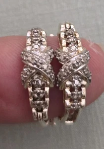 Orecchini placcati oro su argento sterling 925 - Foto 1 di 5