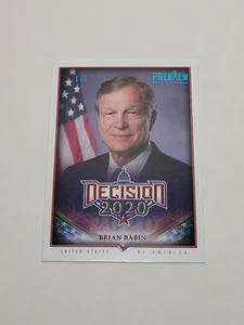 DECISION 2020 BRIAN BABIN 1/1 ICE BLUE PREVIEW - Picture 1 of 3