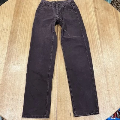 Pantalones de mezclilla LEE corte clásico pierna cónica mamá para mujer 2 26 algodón púrpura EE. UU. DE COLECCIÓN Foto 1 de 4