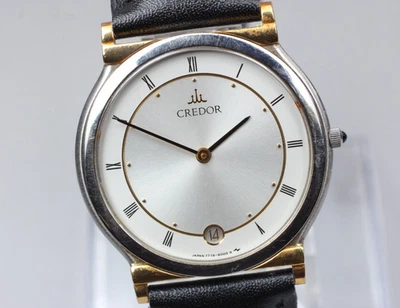 Orologio Qz Uomo Vintage 1988 "Exc+5" Seiko Credor 7779-6000 Oro 18K... - Immagine 1 di 4