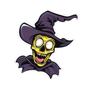 "Cool Ghoul" Halloween Menge 4 Vinyl Aufkleber 3x2" für Skateboard Laptop Handy - Bild 1 von 1