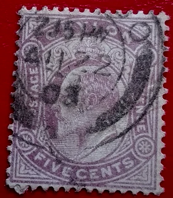 Ceilán: 1903 Rey Eduardo VII, 5 C. (Sello Coleccionable). Foto 1 de 1
