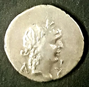 ANCIENT GREECE: Lykian League, Masikytes: Apollo/ Lyre, Hemidrachm, 44-18 BC - Picture 1 of 2