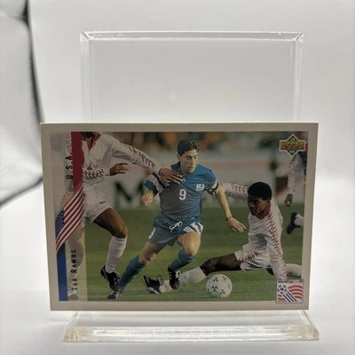 Tarjeta Copa Mundial Fútbol Tab Ramos 1994 Upper Deck Inglés Español # 9 USMNT Foto 1 de 4