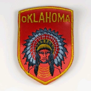Vintage c 1980s Voyager Brand OKLAHOMA Native American Indian Patch - Bild 1 von 4