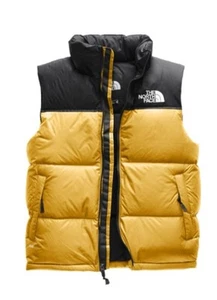 THE NORTH FACE Mens-1996 RETRO NUPTSE" Puffer VEST - Recycled TNF Summit Gold XL - Picture 1 of 7