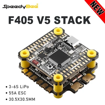 SpeedyBee F405 V5 Stack F405 FC 55A ESC Gyro 3-6S For RC FPV Racing Drone - Image 1 of 4