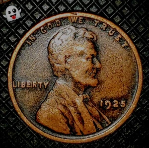 1925 Lincoln Wheat Penny Unique Black / Gold Tone..Plus Free  - Picture 1 of 3