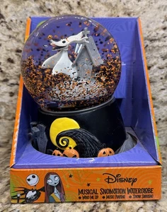 Globo de nieve musical Pesadilla antes de Navidad movimiento de nieve cero - Imagen 1 de 8