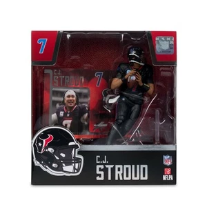 C.J. Stroud Texans McFarlane SportsPicks Black Alternate Jersey Figure + Stand - Picture 1 of 8