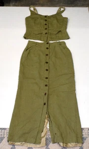 Vintage Top Skirt Set Against Gravitee Marlene Middlemiss Sz 8 80s Made US - Picture 1 of 13