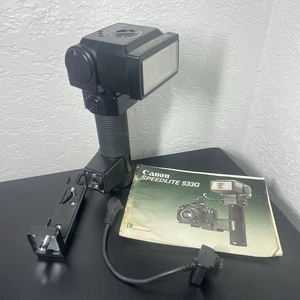 Vintage Canon Speedlite 533G Kamerablitz getestet mit Sensoreinheit G20 und Halterung - Bild 1 von 18