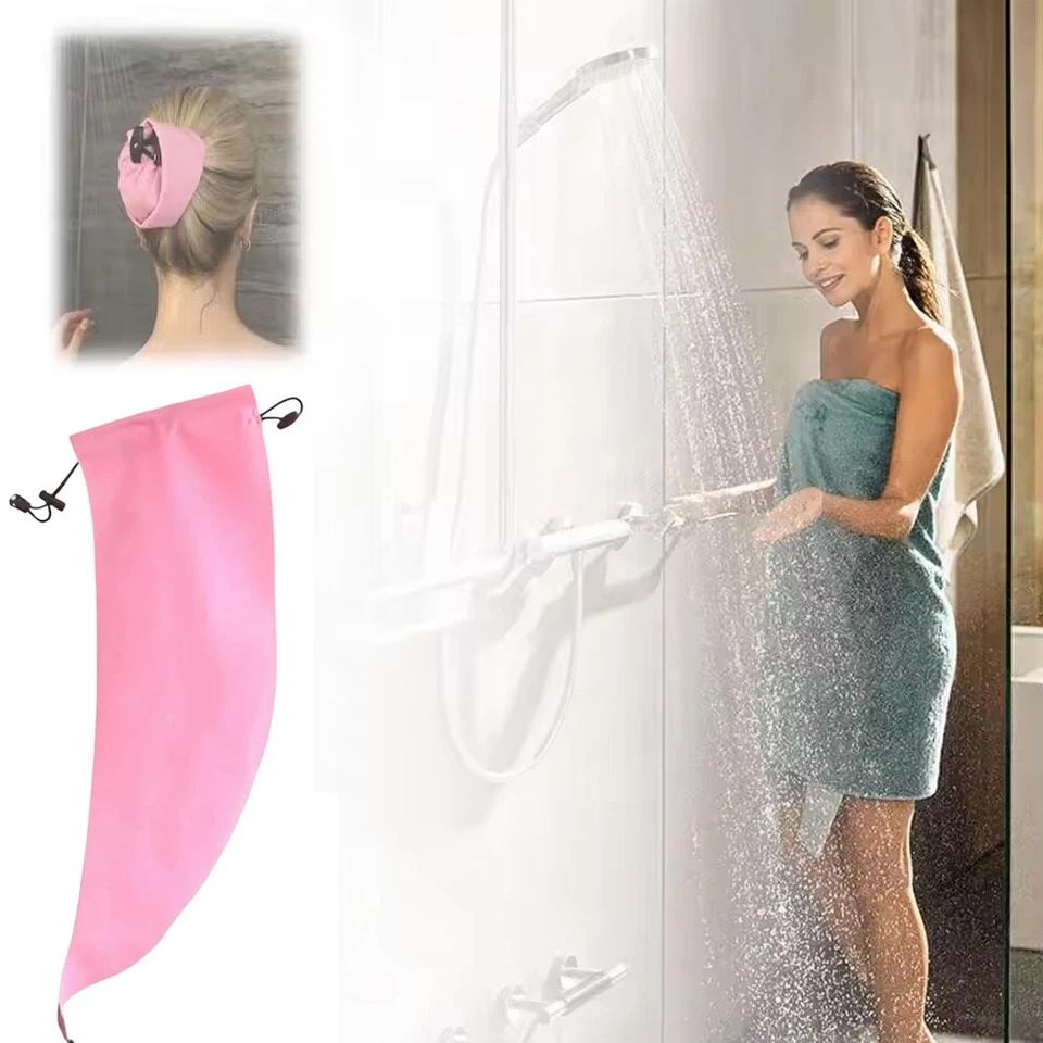 Wasserdichte Haarmütze, Kronenwaschduschkappe Pferdeschwanz für langes Haar - Bild 1 von 4