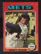 1975 TOPPS BASEBALL SET 090 RUSTY STAUB NEW YORK METS EX-MT 88