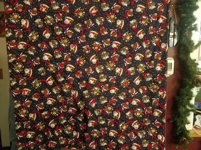 Homemade Baby Blanket/Quilt Throw Lap Quilt Machine Sewn Snowman 40x40 Christmas - Image 1 of 4