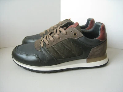 Ambitious Grizz Casual Sneakers Shoes Mens 41 US 8.5 Khaki Leather Mesh Portugal Foto 1 de 4