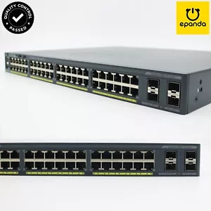 Cisco WS-C2960X-48LPS-L 2960X 48xGigabit Ethernet Switch 370W PoE+, 1Y-WTY - Picture 1 of 5