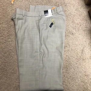 Pantalones de vestir Ballin para hombre 34 beige clásico cómodo Eze Soho sin dobladillo 100 % lana NUEVO - Imagen 1 de 12