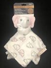 Blankets and Beyond Pink Gray White Elephants Baby Girl Security Blanket Lovey
