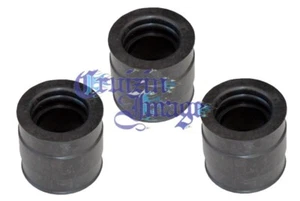 74-77 SUZUKI GT550 CARB INSULATORS RUBBER BOOTS INTAKE MANIFOLDS 3PCS GT550INBT - Picture 1 of 1
