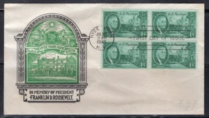 1945 Staehle First Day Cover - 1 cent Roosevelt - Picture 1 of 1