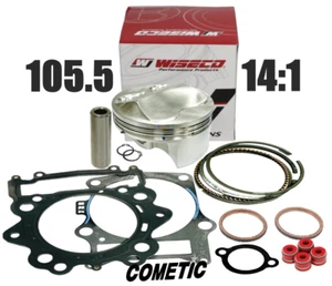 Raptor 700 105.5mm 14:1 Wiseco Piston Hi Comp Race Gas Big Bore Cometic Gaskets - Picture 1 of 2