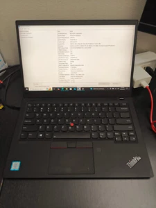 *READ* X1 Carbon 7th Gen, Intel Core-i7 8th Gen @ 1.90GHz, 16GB RAM, 512GB SSD - Picture 1 of 12