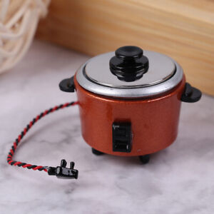 1Pc 1:12 Dollhouse Miniature Rice Cooker Kitchen Accessories Decoration Toy!