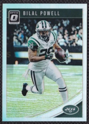 Bilal Powell 2018 Donruss Optic Silver Prizm #75 New York Jets Holo Parallel - Image 1 of 2