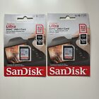 2x SanDisk Ultra SD Card 32GB SDHC UHS-I Class 10 / Brand New