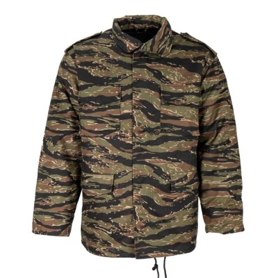 Modern Military Style Rothco Camo M65 Field Jacket -Tiger Stripe Camo- All Sizes - Image 1 of 4