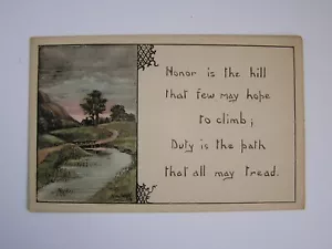 Sentiment of Honor Vintage Unused Postcard - Picture 1 of 2