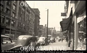 1940er Foto Neg Providence RI Rhode Island Weybosset Straßenszene Innenstadt 1947 - Bild 1 von 3