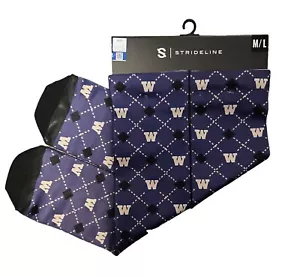 Washington Huskies Dress Socks University Strideline Lincensed Wear - Picture 1 of 3