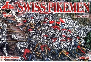 Caja roja 1/72 72061 Pikemen suizo (siglo XVI) (20 figuras, 10 poses) - Imagen 1 de 2