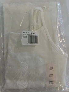 NWT Girls Modern White Favorite Core Cami, Tank, Shirt, Top, Tee Size S (7) - Picture 1 of 4
